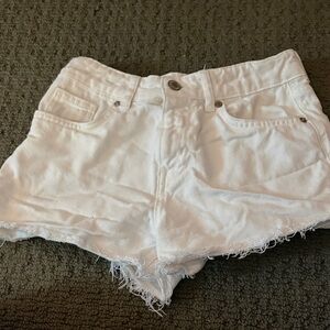 Zara White Jean Shorts for Women